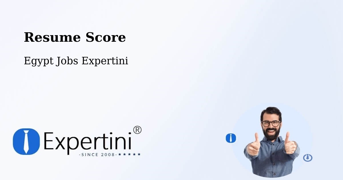 Resume Score & Job Description Match Tool – Suez - Egypt Jobs Expertini